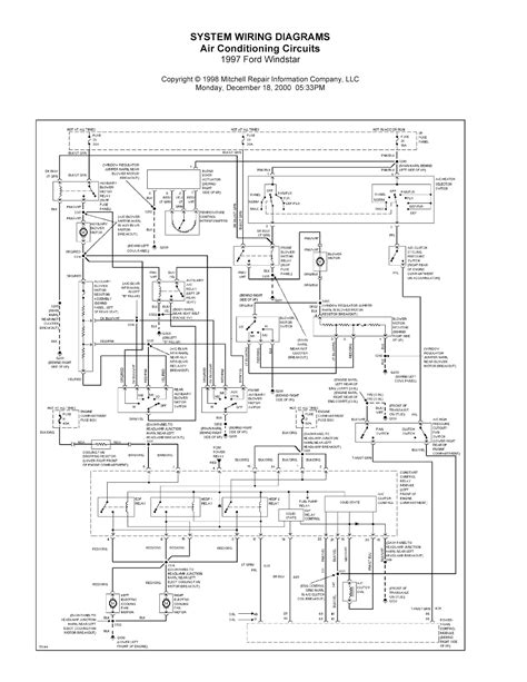 POWER WINDOWS – Ford Windstar 2000 – SYSTEM WIRING 